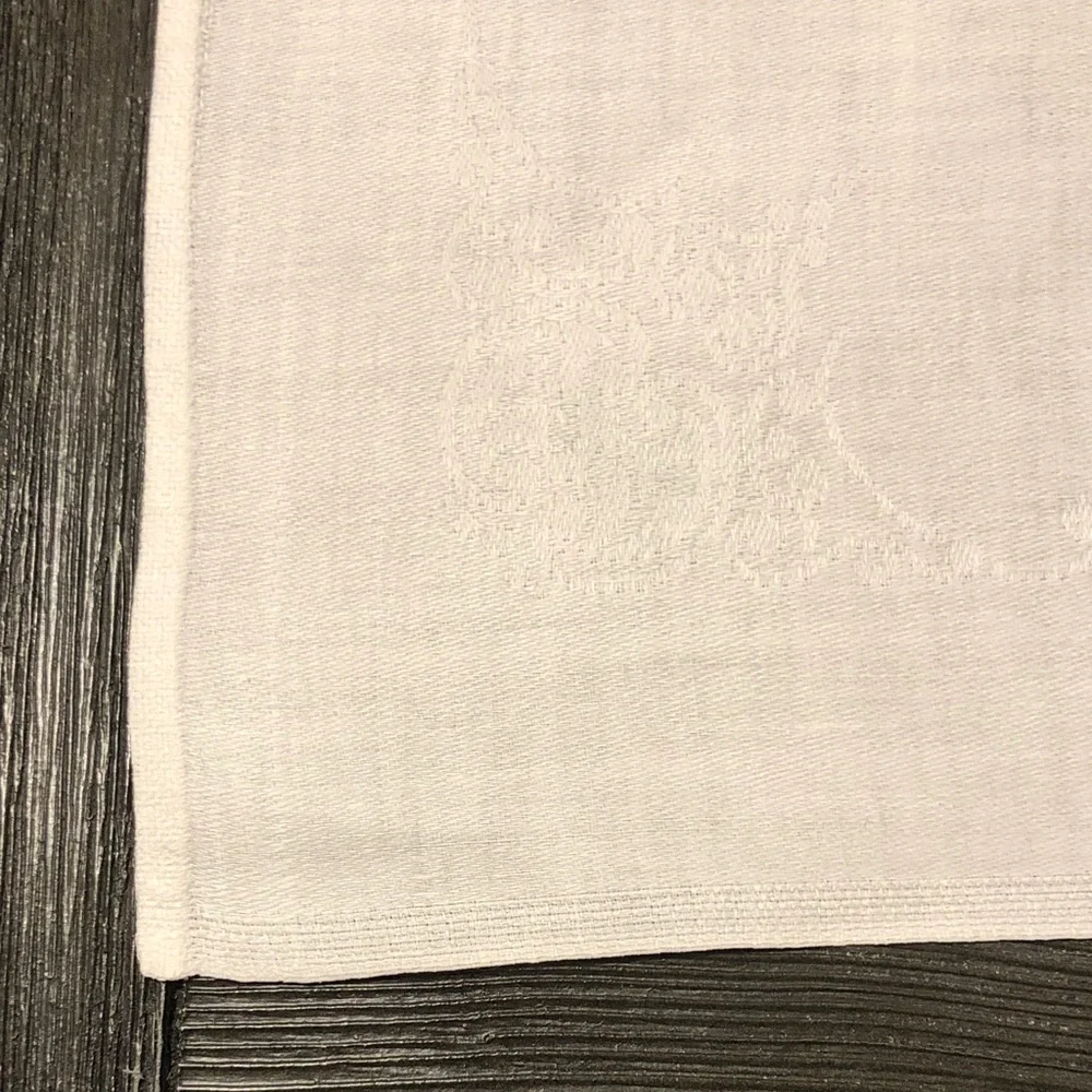 White Linen with Subtle Design (3)